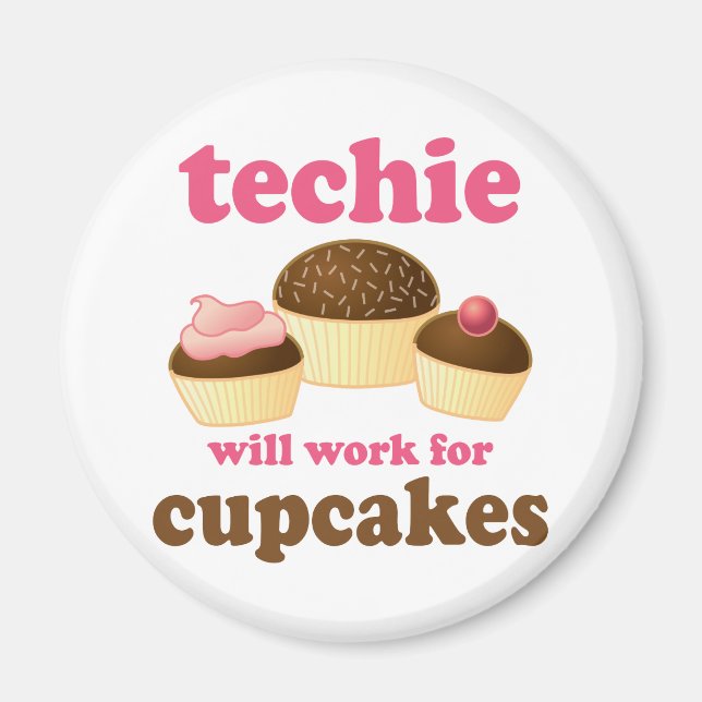 Íman Techie Cupcake Bonito (Frente)
