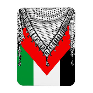 Íman Tecido Tradicional do Keffiyeh Scarf Palestino