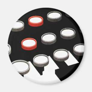 Íman Teclado de máquina de escrever antiga estilo retrô