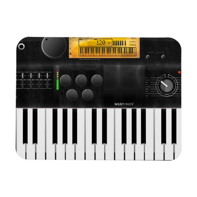 Íman Teclado eletrônico (Horizontal)