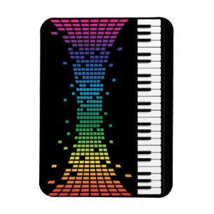 Íman Teclado instrumental para piano de música multicol