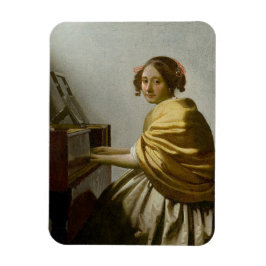 Íman Teclado Vermeer Woman Reproduzindo