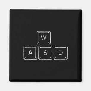 Íman Teclas Wasd Para Jogador De Pc Presente De Jogos D