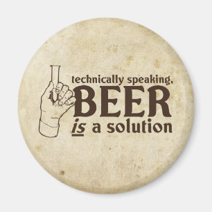 Íman Tecnicamente falando, a cerveja é uma solução