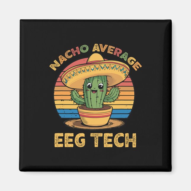 Íman Técnico de EEG Nacho Médio Mexicano Cinco De Mayo (Frente)