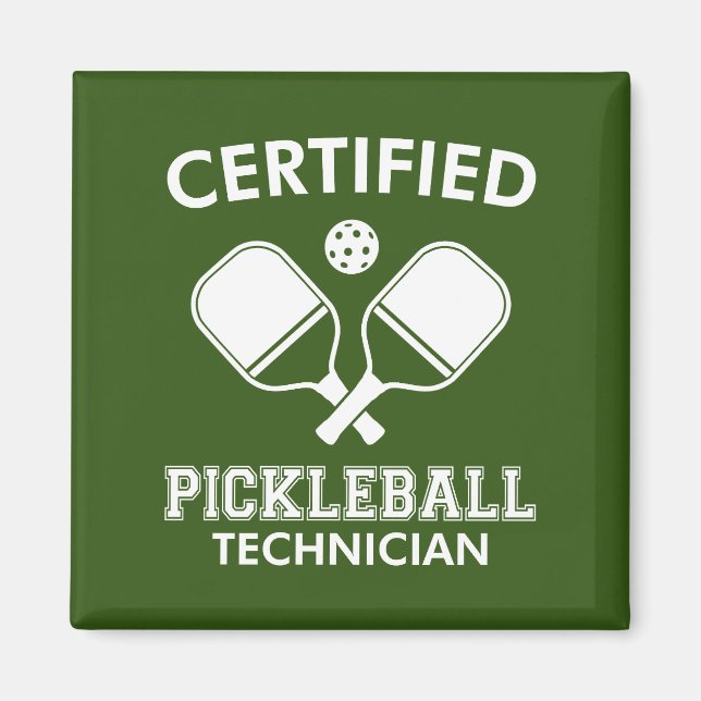 Íman Técnico de Pickleball Certificado (Frente)