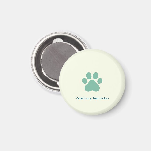 Íman Técnico de Veterinária Ímã (Front/Back)