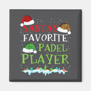 Íman Técnico Engraçado Jogador Favorito Padel Papai Noe