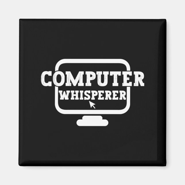 Íman Técnico Murmurador de Computador Suporte Nerds Gee (Frente)