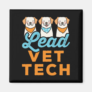 Íman Técnico veterinário do Vet de chumbo