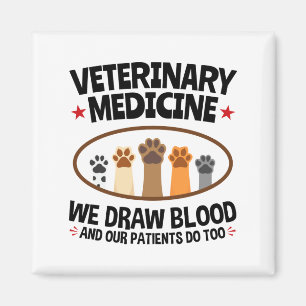 Íman Técnico Veterinário Veterinário Engraçado Desenhar