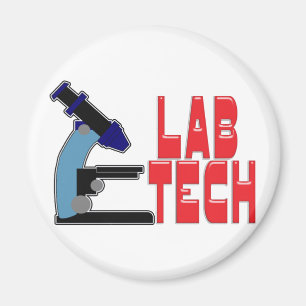 Íman TECNOLOGIA do LABORATÓRIO com MICROSCÓPIO