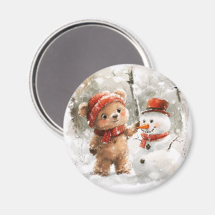 Íman Teddy Bear e Snowman