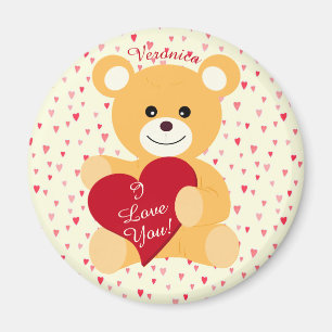 Íman Teddy Bear "Eu Te Amo!" Dia de os namorados