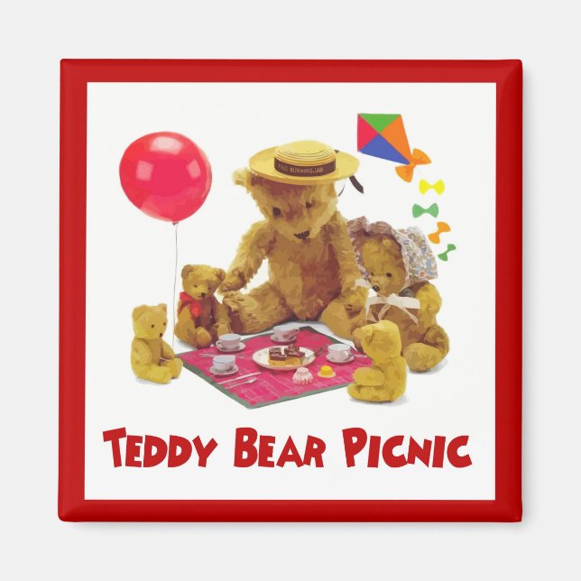 Íman Teddy Bear Picnic Magnet (Frente)