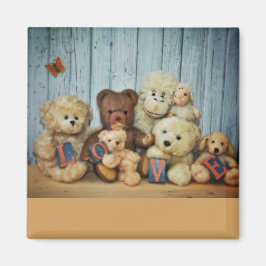 Íman Teddy com amigos