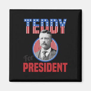 Íman Teddy Roosevelt Para Presidente Touro Moose Theodo