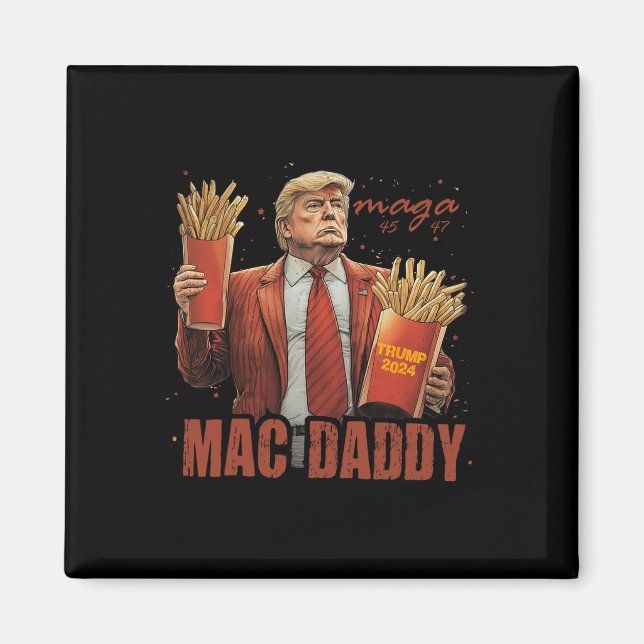 Íman Tee do Pai Engraçado Trump Mac (Frente)