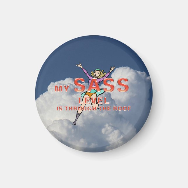 Íman TEE My Sass Level (Frente)