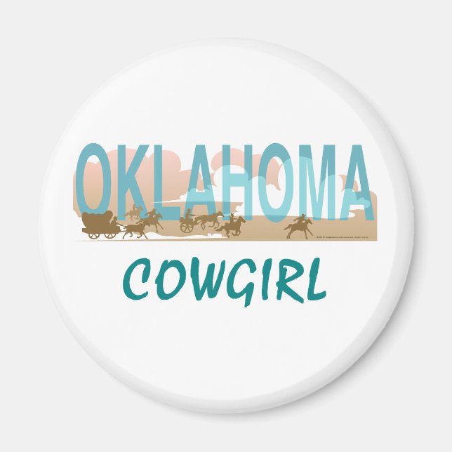 Íman TEE Oklahoma Cowgirl (Frente)