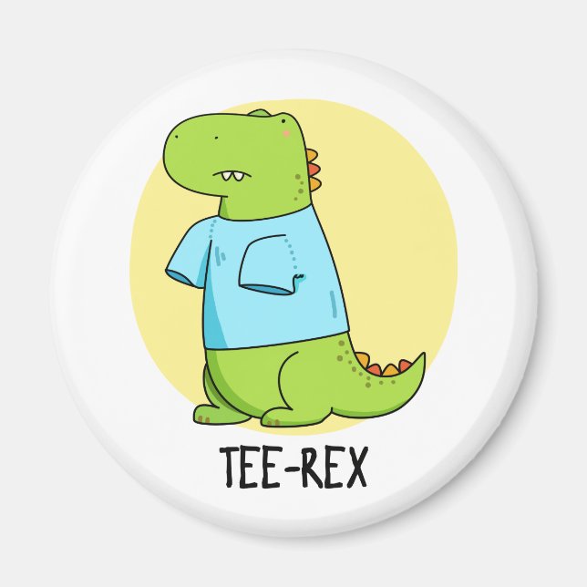 Íman Tee Rex Camiseta engraçada TRex Dinossaur Pun (Frente)