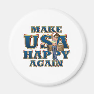 Íman TEE USA Happy Magnets