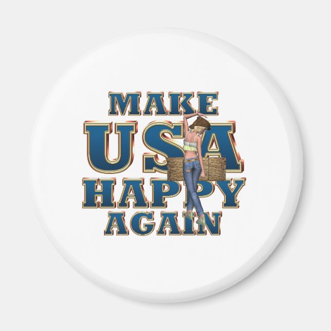 Íman TEE USA Happy Magnets (Frente)