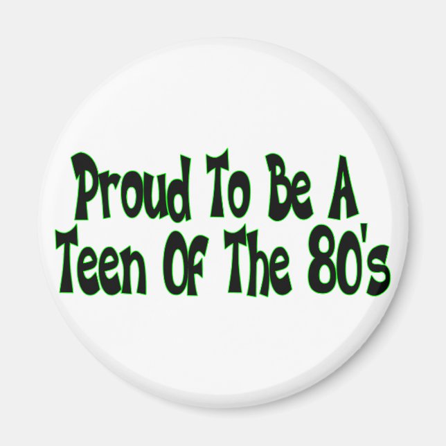 Íman Teen anos 80 Orgulhosa (Frente)