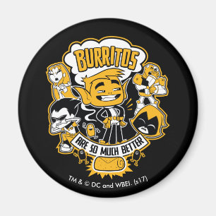 Íman Teen Titans Go! Beast Boy "Burritos São Melhores