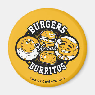 Íman Teen Titans Go! Burgers Versus Burritos