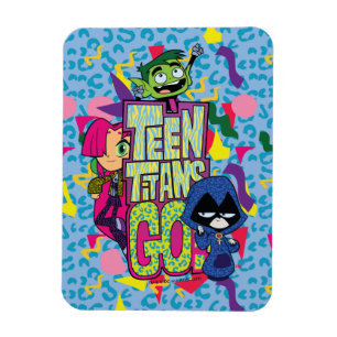 Íman Teen Titans Go! Logotipo Impresso "Raparigas"