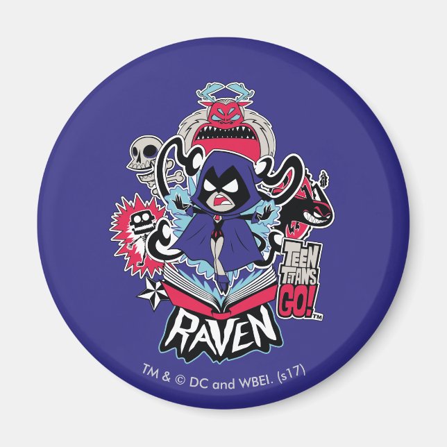 Íman Teen Titans Go! | Raven Demonic Powers Graphic (Frente)