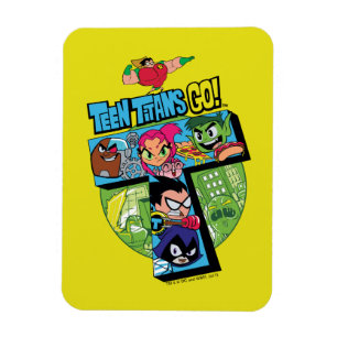 Íman Teen Titans Go! Titans Tower Collage