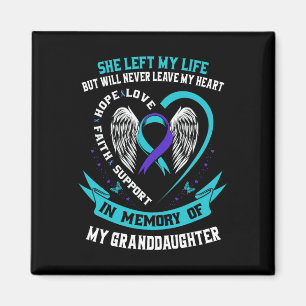 Íman Teerão Purple Suicida Sensibilização Camisa neta