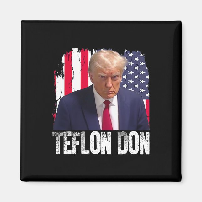 Íman Teflon Don Donald Trump Mugshot  (Frente)