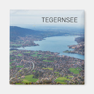 Íman Tegernsee Bavaria Lake Germany Panorama Souvenir