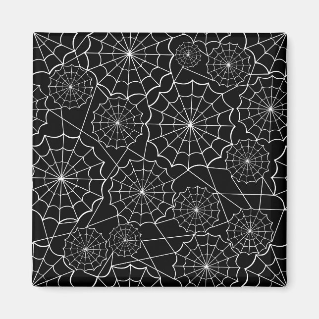 Íman teia das aranhas halloween (Frente)