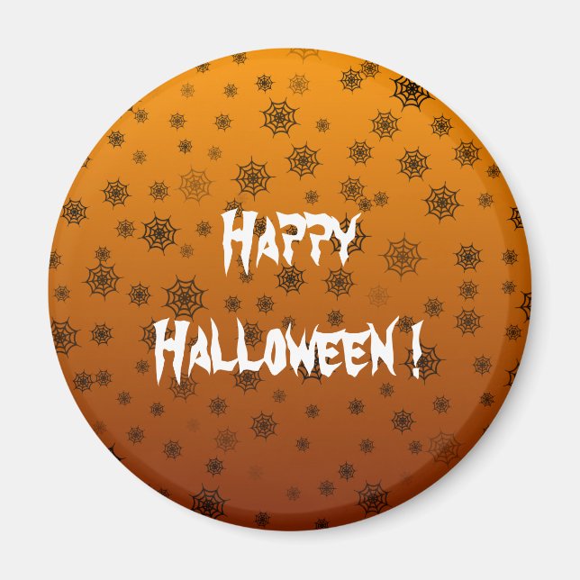 Íman Teia de Aranha de Halloween (Frente)