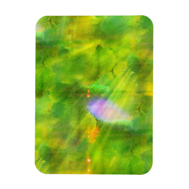 Íman tela de fundo transparente colorida verde, amarelo (Vertical)