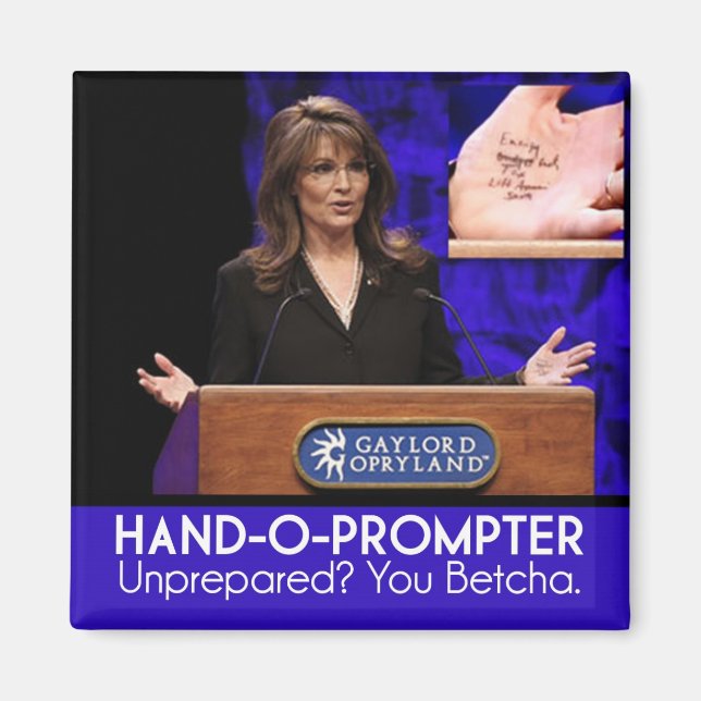 Íman Teleprompter da Palin {TBA}: O Prompter de Mão (Frente)