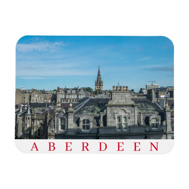 Íman Telhados Aberdeen exibem imã de geladeira (Horizontal)