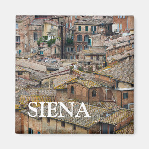 Íman Telhados no ímã da foto do texto de Siena