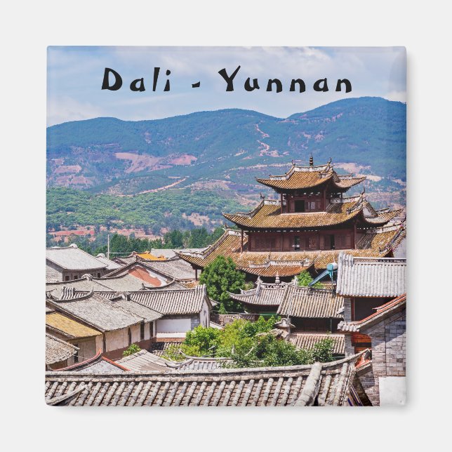 Íman Telhados Tradicionais Chineses Tilados, Dali,Yunna (Frente)