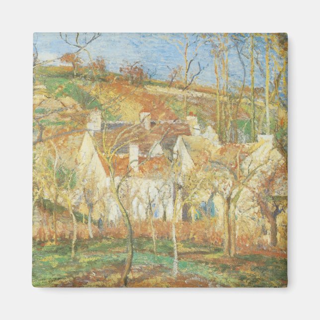 Íman Telhados Vermelhos, Canto de uma Aldeia, Inverno p (Frente)