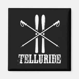 Íman Telluride Colorado esquiador de esqui pólos de esq