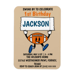 Íman Tema de esportes do primeiro aniversario de beiseb