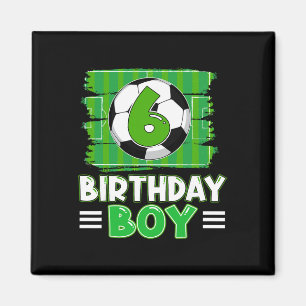 Íman Tema de festa de 6 anos de menino de futebol