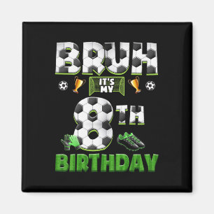 Íman Tema de Futebol de Aniversário de 8 anos do Bruh E