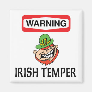 Íman Têmpera irlandesa de advertência