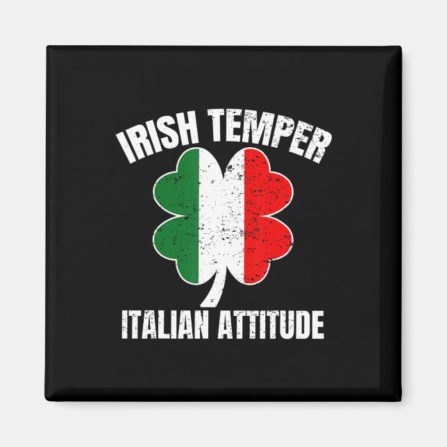 Íman Temperamento Irlandês Atitude Italiana St Patricks (Frente)